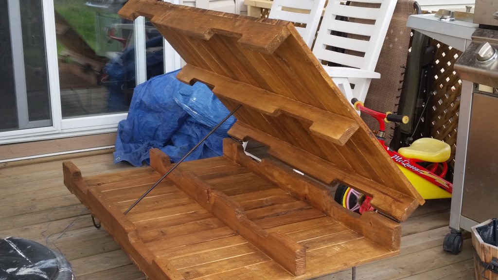 pallet coffee table made from repurposing materials