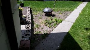 Brick Patio before for gallery