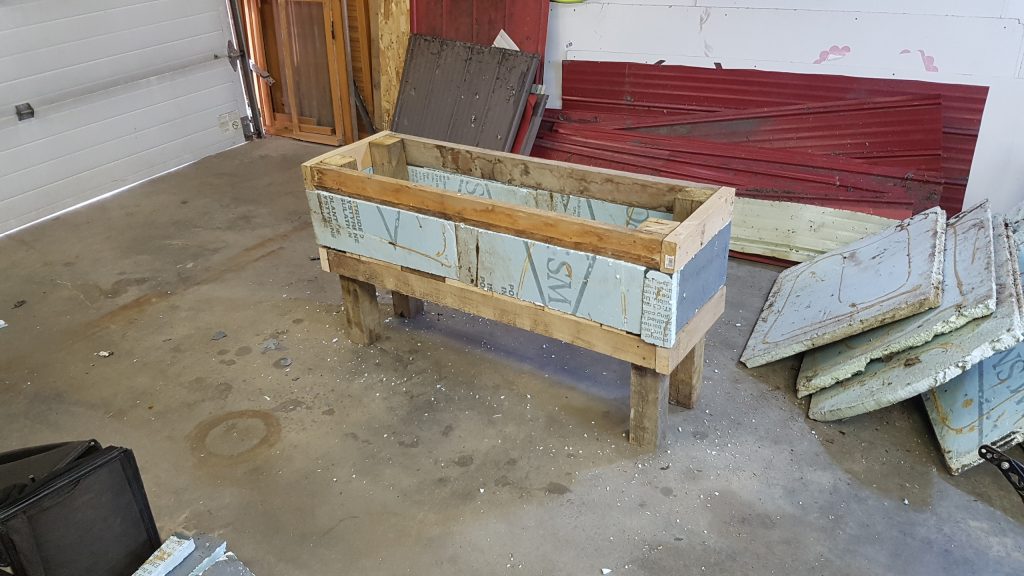 wicking beds piped together