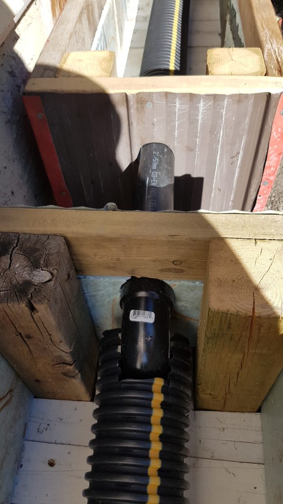 wicking beds piped together