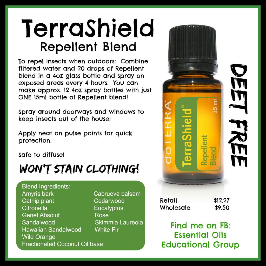 terrashield oil blend Essential Oils Garden Blends